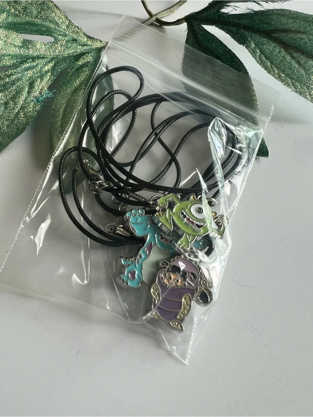 Monsters Inc. Friendship Necklace Set of 3 – Sulley, Mike & Boo
